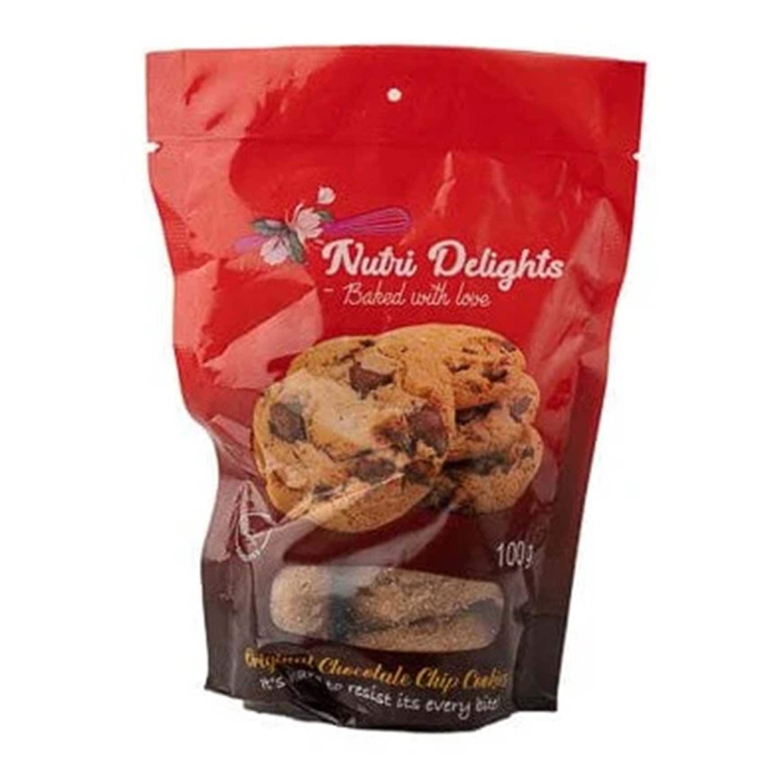NUTRI DELIGHT ORIGINAL CHOCO CHIP COOKIES 100G
